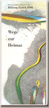 Titelseite des Faltblattes zu den Wegen zur Heimat   Auflage: 30`000 Exemplare